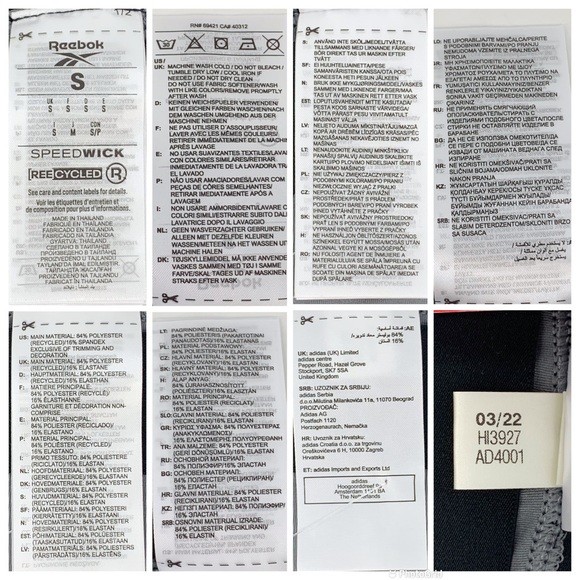 Reebok NWT Mens' Grey Workout Ready Compression Training Tights, Small - Picture 16 of 16